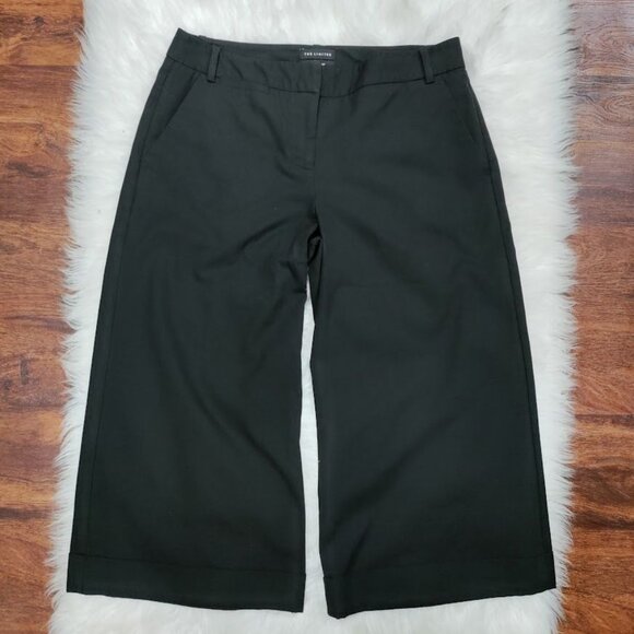 The Limited Cassidy Fit Classic Black Wide Leg Cropped Pants Women's Size 4 - Picture 2 of 10